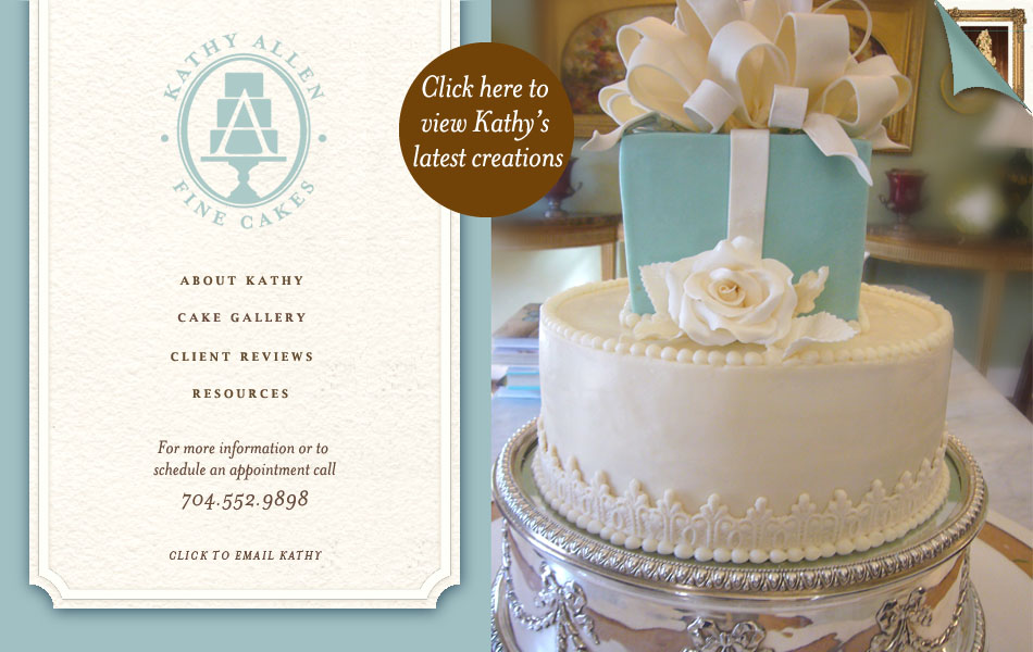 to Kathy Allen Fine Wedding Cakes Charlotte, NC Wedding Cakes